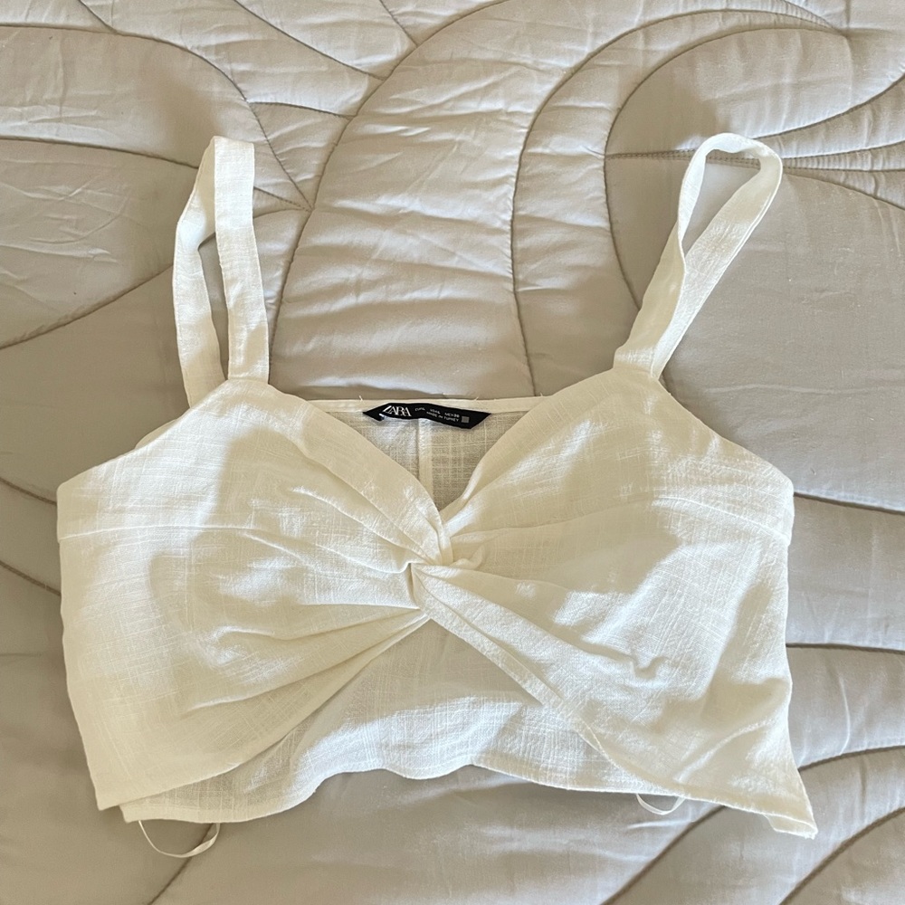 ZARA: White Blouse tank